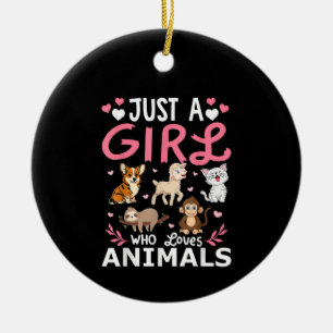 Süße minimalistische Katzenillustration Lustiger K Keramik Ornament