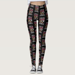 Süße minimalistische Katzenillustration Lustiger K Leggings