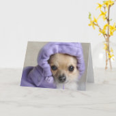 Süße Minxgrußkarte (kein Text) Karte (Gelbe Blume)