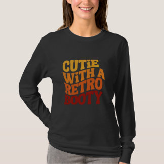 Süsse mit einem Retro-Hintern Vintag T-Shirt