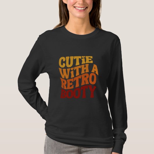Süsse mit einem Retro-Hintern Vintag T-Shirt (Vorderseite)