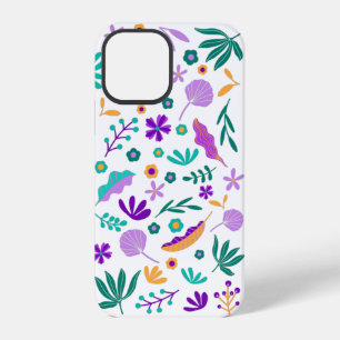 Süße moderne Blumen und Blätter iPhone 12 Pro Hülle