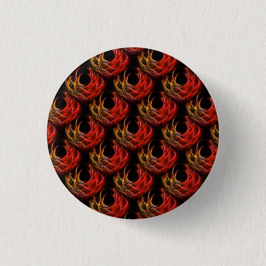 Süße moderne Boho elegante abstrakte Kunst Muster Button (Vorderseite)