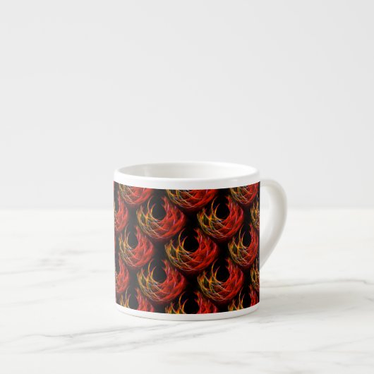 Süße moderne Boho elegante abstrakte Kunst Muster Espressotasse (Vorderseite Rechts)