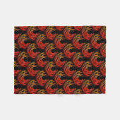 Süße moderne Boho elegante abstrakte Kunst Muster  Fleecedecke (Vorderseite (Horizontal))