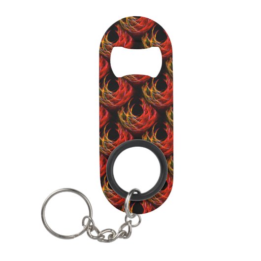 Süße moderne Boho elegante abstrakte Kunst Muster Mini Flaschenöffner (Vorderseite)