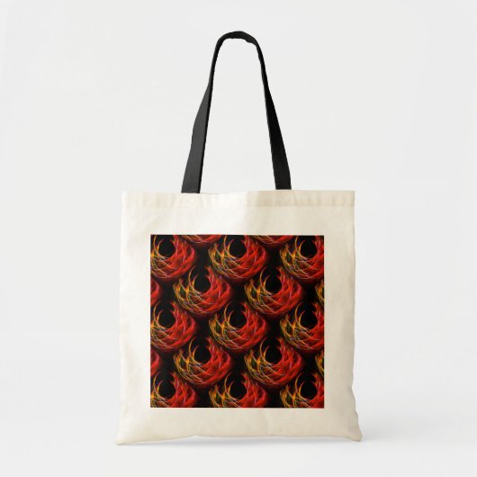Süße moderne Boho elegante abstrakte Kunst Muster Tragetasche (Vorne)
