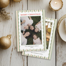 Süße moderne Familienfoto-Collage Frohe Weihnachte