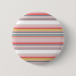 Süße moderne farbenfrohe Streifen Button