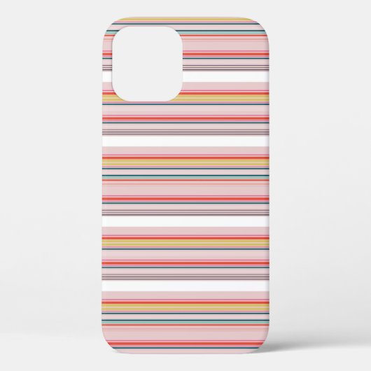 Süße moderne farbenfrohe Streifen Case-Mate iPhone Hülle (Rückseite)