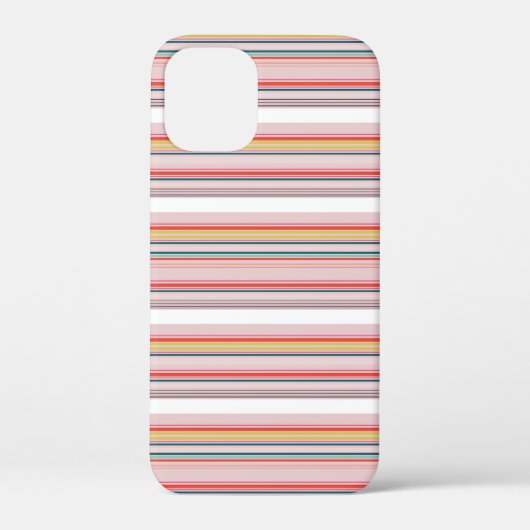 Süße moderne farbenfrohe Streifen Case-Mate iPhone Hülle (Rückseite)