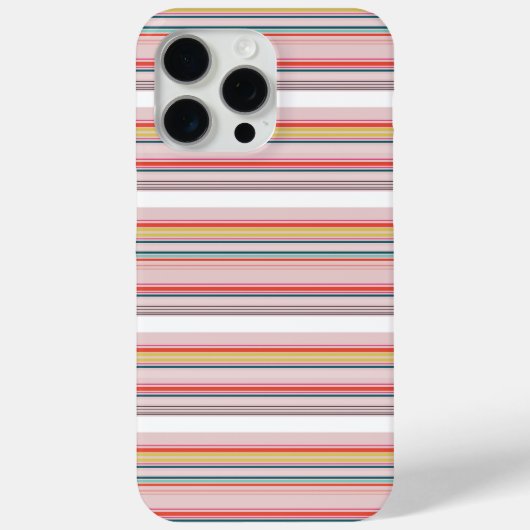 Süße moderne farbenfrohe Streifen Case-Mate iPhone Hülle (Rückseite)