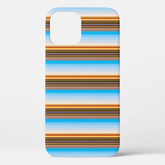 Süße moderne farbenfrohe Streifen Case-Mate iPhone Hülle (Rückseite)