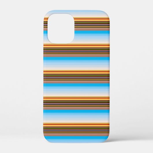 Süße moderne farbenfrohe Streifen Case-Mate iPhone Hülle (Rückseite)