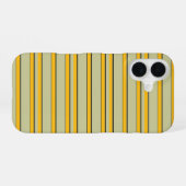 Süße moderne gelbe Streifen iPhone 16 Hülle (Rückseite (Horizontal))