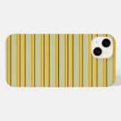 Süße moderne gelbe Streifen iPhone Hülle (Rückseite (Horizontal))