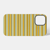 Süße moderne gelbe Streifen iPhone Hülle (Rückseite (Horizontal))