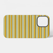 Süße moderne gelbe Streifen iPhone Hülle (Rückseite (Horizontal))