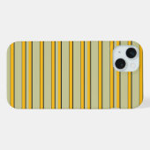 Süße moderne gelbe Streifen iPhone Hülle (Rückseite (Horizontal))