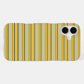 Süße moderne gelbe Streifen iPhone Hülle (Rückseite (Horizontal))