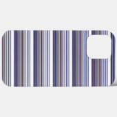 Süße moderne graue blaue Streifen Case-Mate iPhone Hülle (Rückseite (Horizontal))