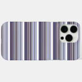 Süße moderne graue blaue Streifen Case-Mate iPhone Hülle (Rückseite (Horizontal))