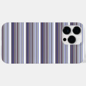 Süße moderne graue blaue Streifen Case-Mate iPhone Hülle (Rückseite (Horizontal))