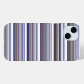 Süße moderne graue blaue Streifen Case-Mate iPhone Hülle (Rückseite (Horizontal))