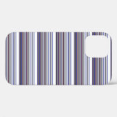 Süße moderne graue blaue Streifen Case-Mate iPhone Hülle (Rückseite (Horizontal))