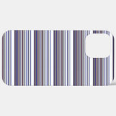 Süße moderne graue blaue Streifen Case-Mate iPhone Hülle (Rückseite / Rechts)