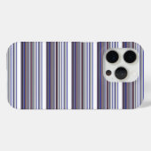 Süße moderne graue blaue Streifen Case-Mate iPhone Hülle (Rückseite (Horizontal))