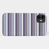 Süße moderne graue blaue Streifen Case-Mate iPhone Hülle (Rückseite (Horizontal))