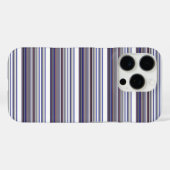 Süße moderne graue blaue Streifen Case-Mate iPhone Hülle (Rückseite (Horizontal))