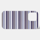 Süße moderne graue blaue Streifen Case-Mate iPhone Hülle (Rückseite (Horizontal))