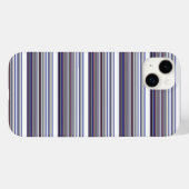 Süße moderne graue blaue Streifen Case-Mate iPhone Hülle (Rückseite (Horizontal))