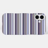 Süße moderne graue blaue Streifen Case-Mate iPhone Hülle (Rückseite (Horizontal))