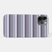 Süße moderne graue blaue Streifen Case-Mate iPhone Hülle (Rückseite (Horizontal))