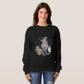 Süße moderne Hexe Sweatshirt (Vorne ganz)