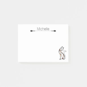 Süße moderne Katze, Katzenmutter, Lustig personali Post-it Klebezettel