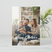 Süße moderne personalisierte Müttertagsgrüße Karte (Stehend Vorderseite)