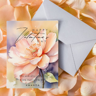 Süße moderne Rosen Valentinstagskarte  Feiertagskarte