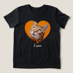Süße moderne Typografie Name und Herz Foto von Hau Tri-Blend Shirt