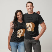 Süße mollige Mops T-Shirt (Unisex)