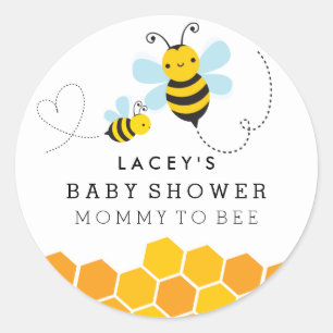 Süße Mommy To Bee Baby Shower Aufkleber