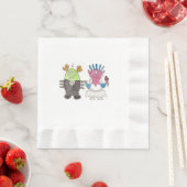 Süße Monster Alternative Hochzeitspapier Serviette (Beispiel)