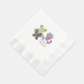 Süße Monster Alternative Hochzeitspapier Serviette (Ecke)