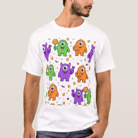 Süße Monster-Augenbonbons Halloween-Muster
