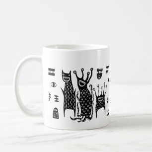 Süße Monster-Kaffeetasse – Kawaii lustige Keramikt Kaffeetasse