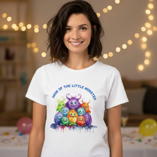 Süße Monster Kinder Geburtstagsfeier Mama T-Shirt