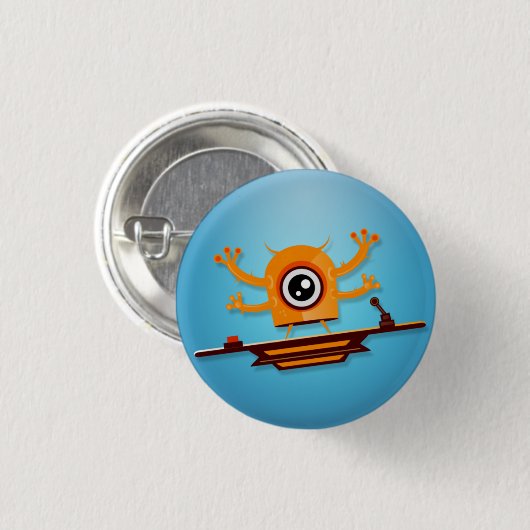 Süsse-Monster-Knopf Button (Vorne & Hinten)